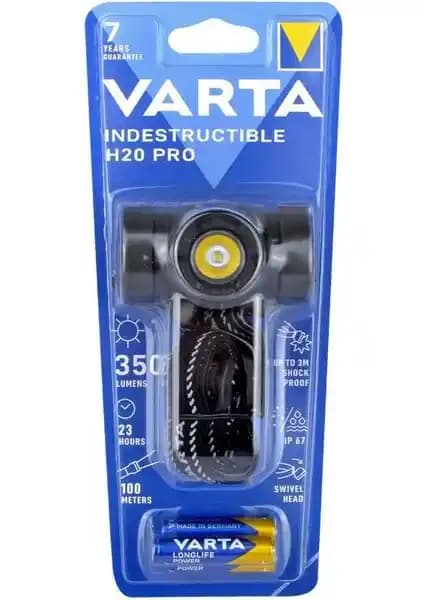 Varta 17732 Indestructible H20 Pro 3AAA Kafa Feneri yüksek güç, dayanıklılık ve pratik kullanım sunar