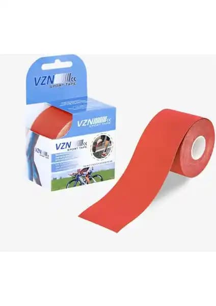 Vzn Sporttape Kırmızı Kinezyo Bantı Spor ve Rehabilitasyon İçin Güvenilir Kas Destek Ürünü