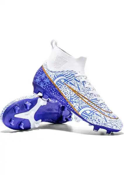 Yongtai Leipae Erkek Futbol Ayakkabısı Mavi Renkli Dayanıklı ve Performans Odaklı
