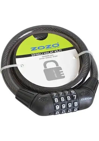 Zozo 12X100 4 Şifreli Bisiklet Kilidi Güvenli ve Şık Tasarım ile Dayanıklı Koruma