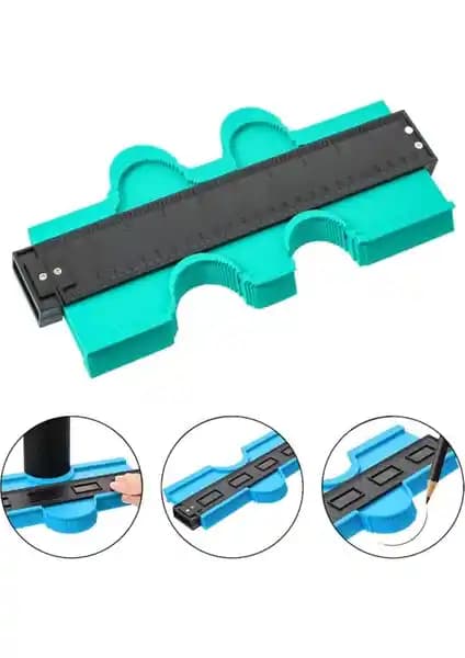 2N7 Kontur Ölçüm Cihazı Ahşap Fayans ve Şekillendirme Kalıbı 25 cm - Hassas ve Çok Yönlü Ölçüm Aracı