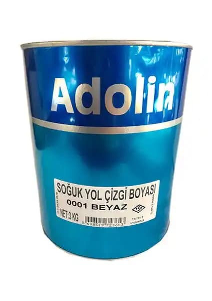 Adolin Soğuk Yol Çizgi Boyası Beyaz 3 kg: Dayanıklı ve Hızlı Kuruyan Yol İşaretleme Boyası