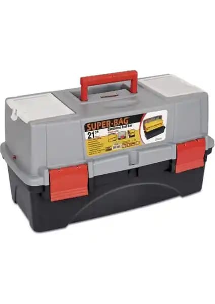 Asrın Balıkçı Seri Takım Çantası 21 Raflı Gri - Dayanıklı ve Pratik Depolama Çözümü