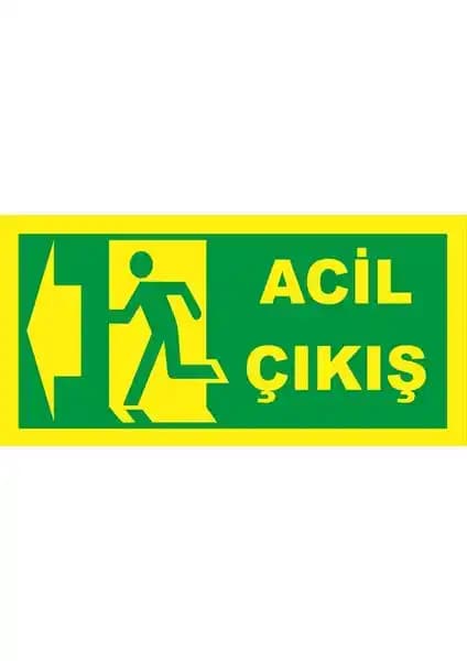 Baysan Yangın Fosforlu Fotolümen Levha Güvenli İç Mekan Yönlendirme Çözümü