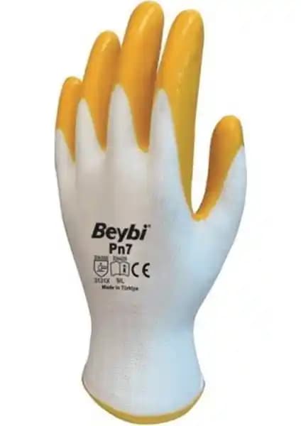 Beybi Pn-7 Nitril Eldiven Sarı No: 10 5'li Paket Güvenlik ve Konfor Sunar