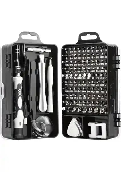 Depomega 115 Parça Çok Yönlü Elektronik Tamir Tornavida Seti Profesyonel ve Hobi Kullanımı İçin Uygun