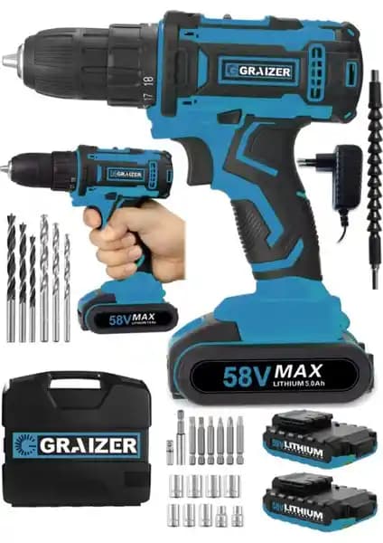 Graizer Alman Cooper 58 V Şarjlı Matkap İncelemesi ve Teknik Özellikleri