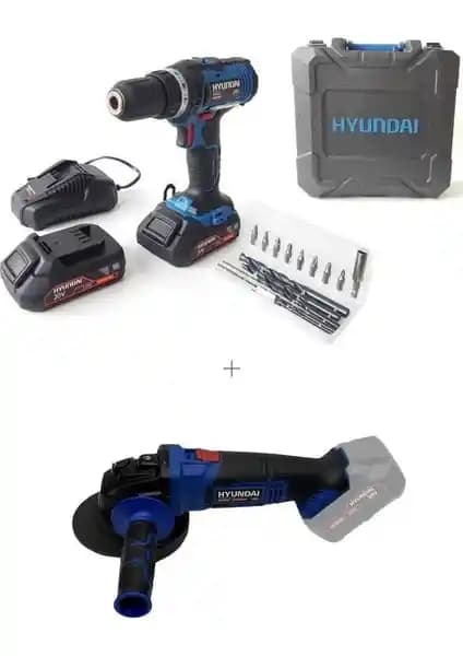 Hyundai 20V Akülü Taşlama ve Vidalama Seti: Çok Yönlü Güç ve Dayanıklılık