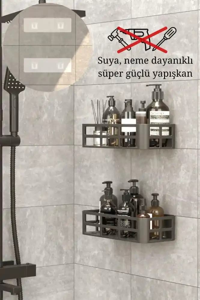 Kiracılar İçin Matkap Kullanmadan Dayanıklı Duş Rafı Montaj Yöntemleri ve Tasarım İlkeleri