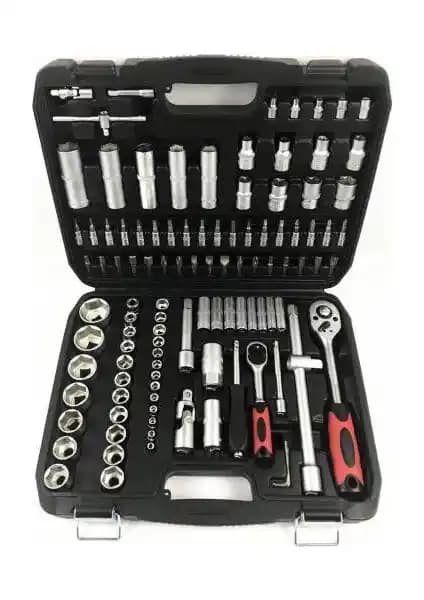 MAC&MOS Profesyonel Lokma Takımı 108 Parça Otomotiv ve Endüstri Kullanımı İçin