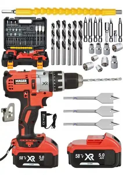 Mager Germany Xr 58 Watt 5 Ah Darbeli Çift Akülü Vidalama Matkap İncelemesi