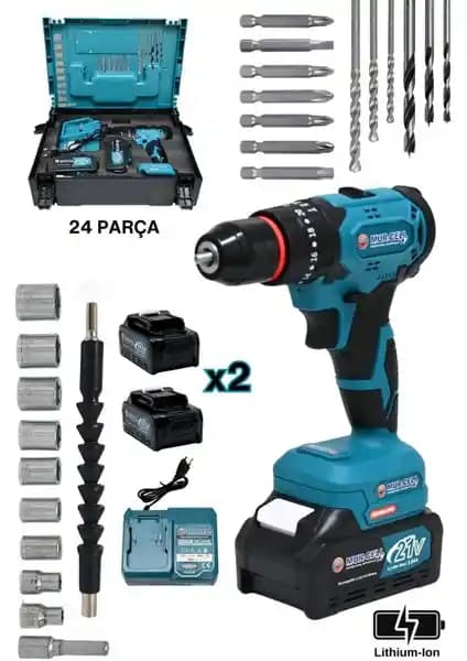 Mur-Cell 9017 21V Kömürsüz Motor Darbeli Şarjlı Matkap Seti Detaylı Özellikler ve Kullanım Alanları