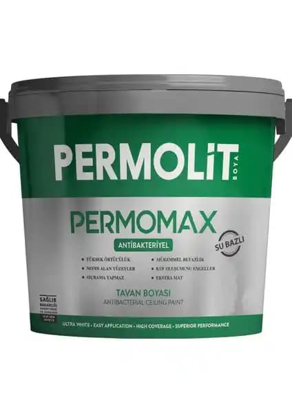 Permolit Permomax ve Süper Tavan Boyası Karşılaştırması İç Mekan Uygulamaları İçin