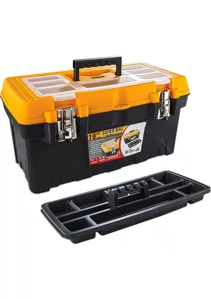 Super-Bag Takım Çantası 19 İnç Metal Kilitli Dayanıklı ve Güvenli Saklama Çözümü