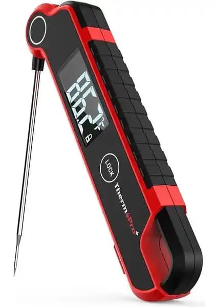 ThermoPro TP620 Su Geçirmez Katlanabilir LED Ekranlı Gıda Pişirme Termometresi Özellikleri ve Kullanım Alanları