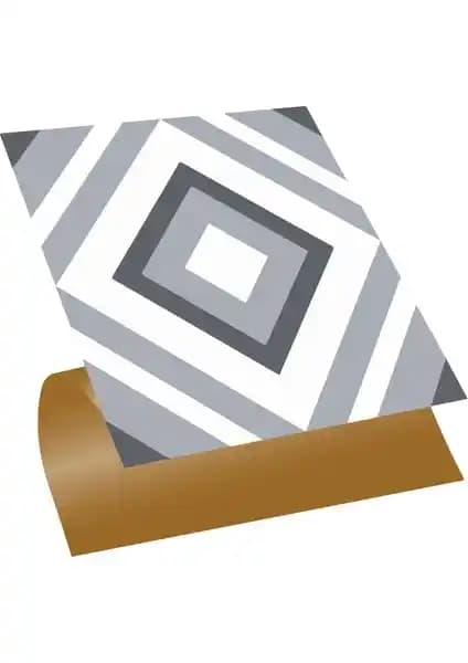 Tink Kendinden Yapışkanlı Geometrik PVC Karo 30x30 cm Modern İç Mekan Dekorasyonu
