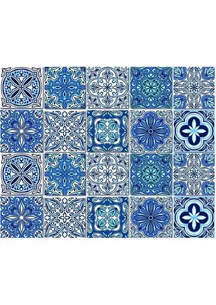 Tink Kendinden Yapışkanlı Mavilim Desenli PVC Karo ile Kolay ve Estetik Dekorasyon Çözümü