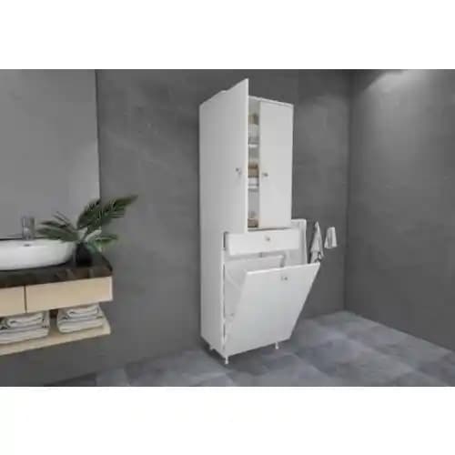 Banyo Düzeninde Pratik Çözümler: Kirli Sepetli Banyo Dolapları ve Fiyat Seçenekleri