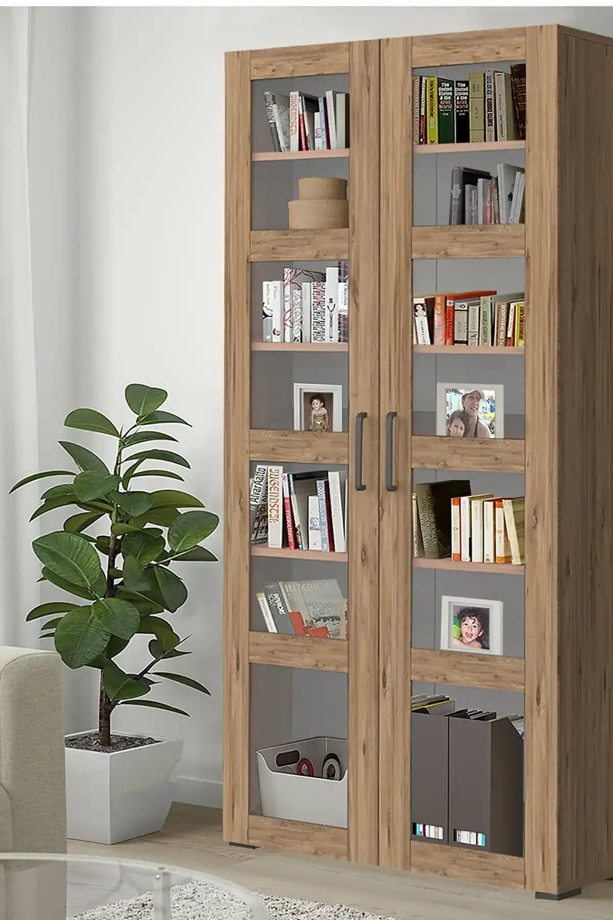 Cam Kapaklı Kitaplıklar: Estetik ve Fonksiyonelliği Bir Arada Sunan Modern Tasarımlar