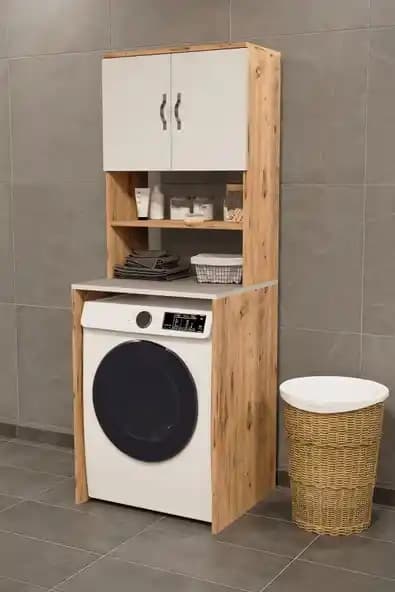 Çamaşır Makinesi Üstü Banyo Dolapları: Fonksiyonellik ve Estetiğin Uyumuyla Modern Çözümler