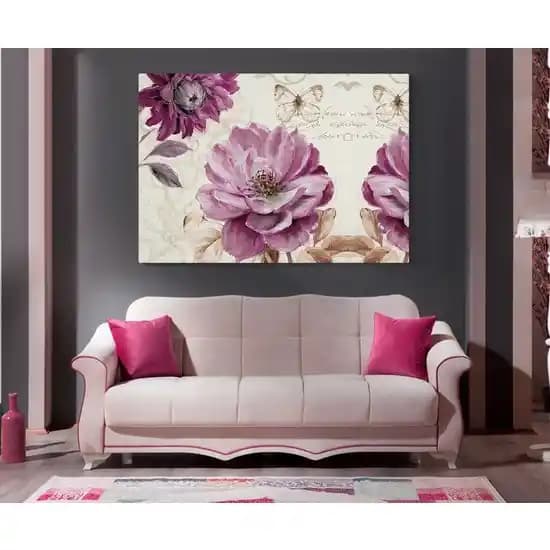 Çiçekli Dekoratif Kanvas Tablolar ile Mekanlara Doğal ve Estetik Dokunuşlar