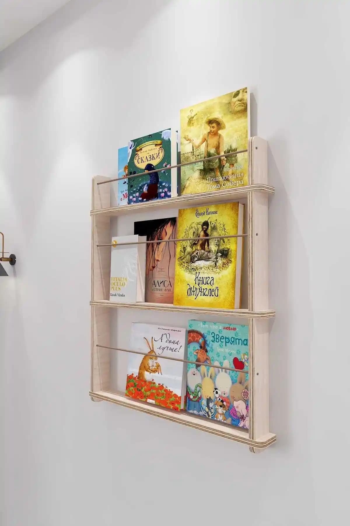 Çocuk Odalarında Duvara Monte Kitaplıklar: Alan Tasarrufu ve Estetik Çözüm