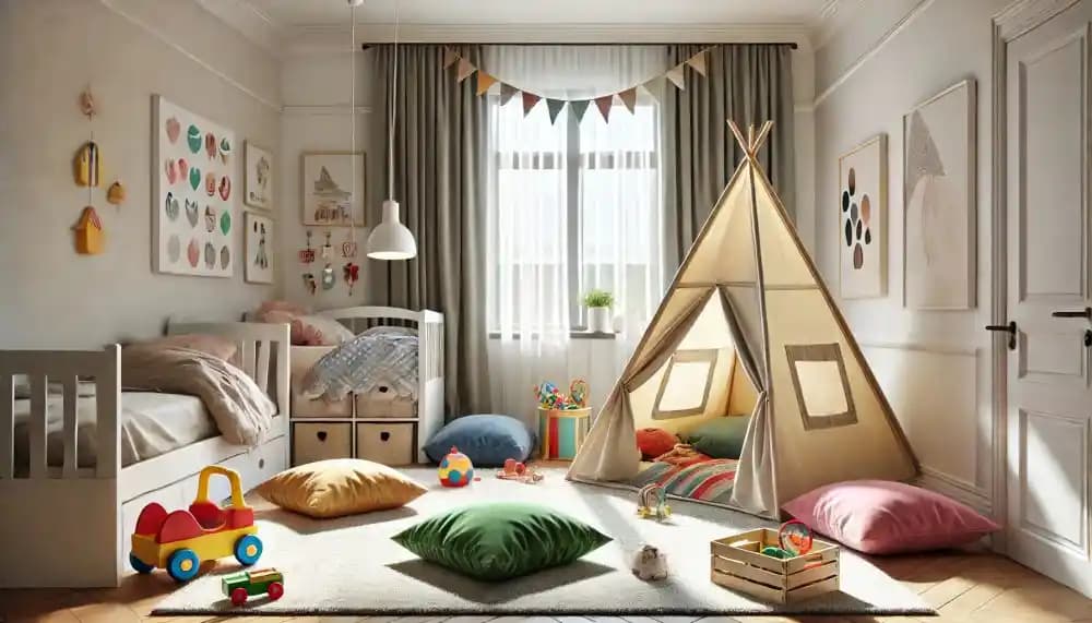Çocuk Odası Dekorasyonunda Oyun Çadırlarıyla Estetik ve Güvenlik Birlikte Sağlanır