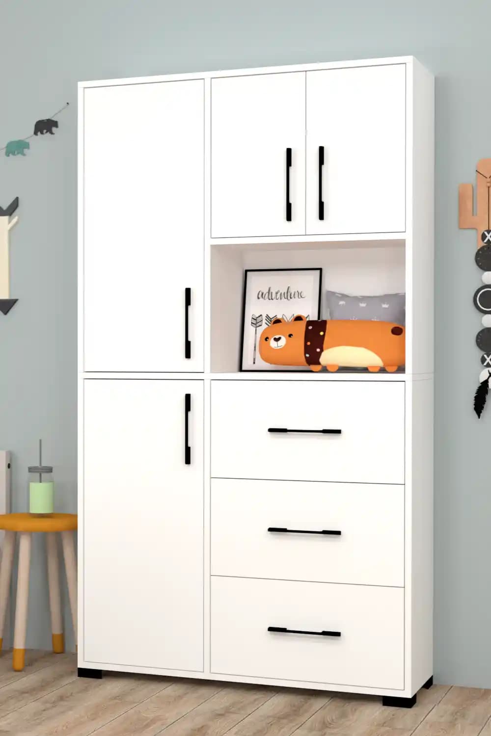 Çocuk Odası Dolaplarında İşlevsel Estetik ve Güvenli Malzeme Seçenekleri