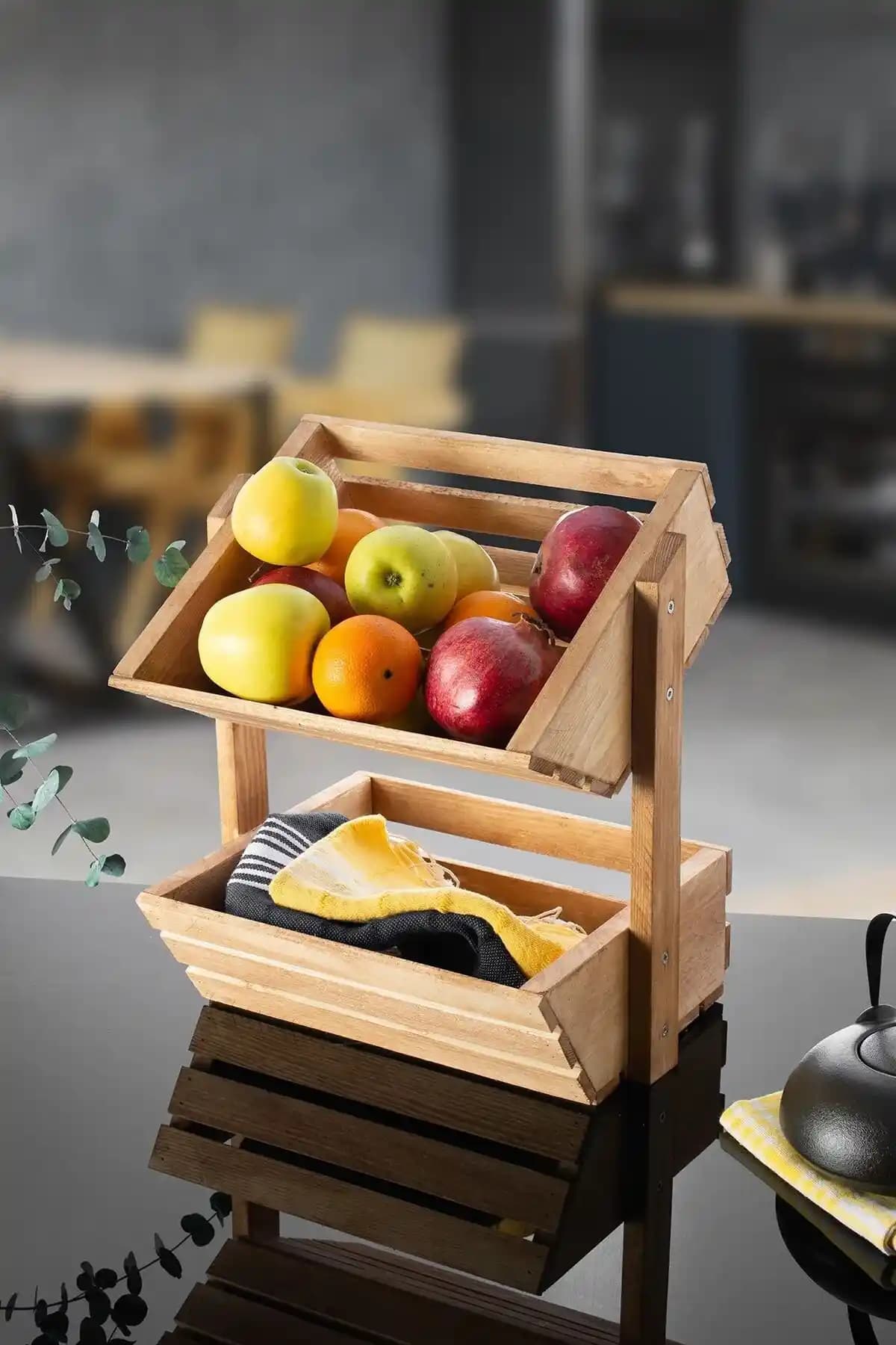 Doğal Ahşap Sebzelikler ile Mutfak Dekorasyonunda Estetik ve Fonksiyonellik