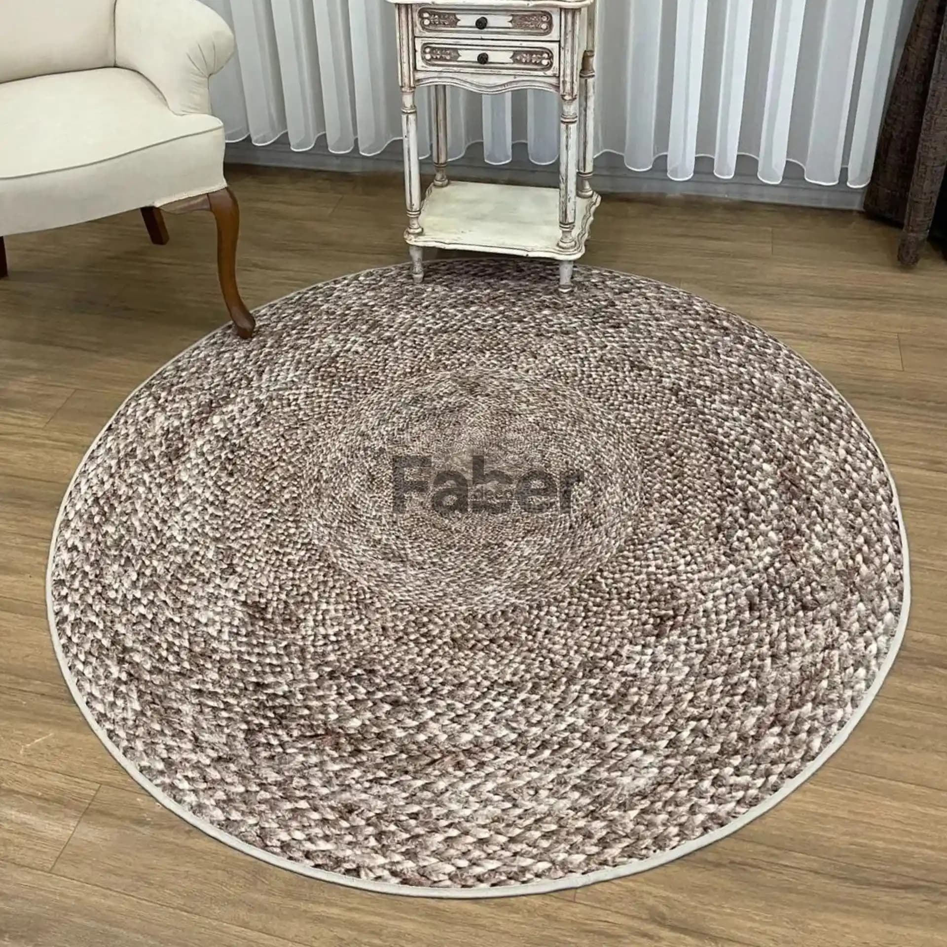 Doğal Hasır Yuvarlak Halı Modelleri: Estetik ve Fonksiyonellik Bir Arada
