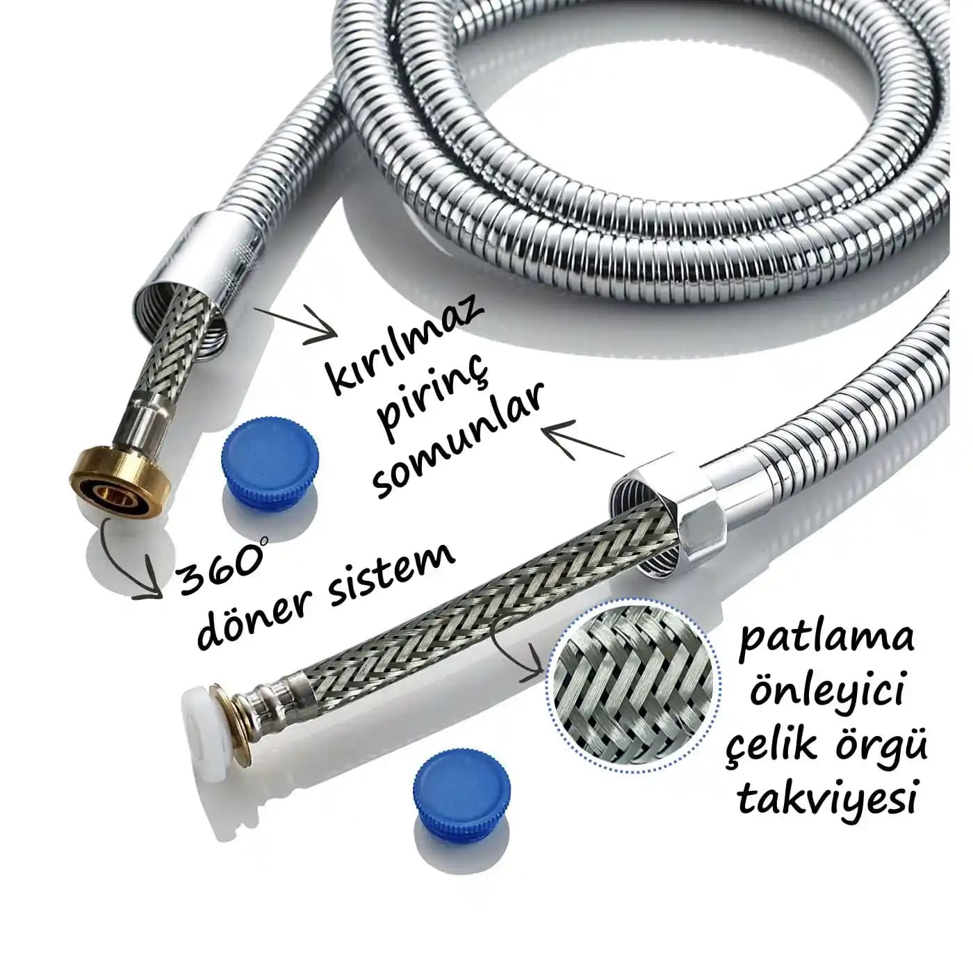Duş Hortumlarında 360 Derece Rotasyon Özelliği ve Kullanım Avantajları