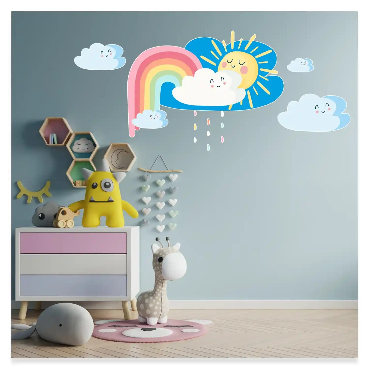 Gökkuşağı Duvar Sticker'ları: Renkli ve Pratik Dekoratif Çözüm İçin Güncel Trendler