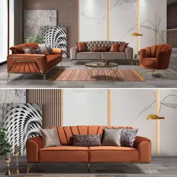 Gri ve Kiremit Rengi Kombinasyonlarıyla Modern ve Klasik Ev Dekorasyonu İpuçları