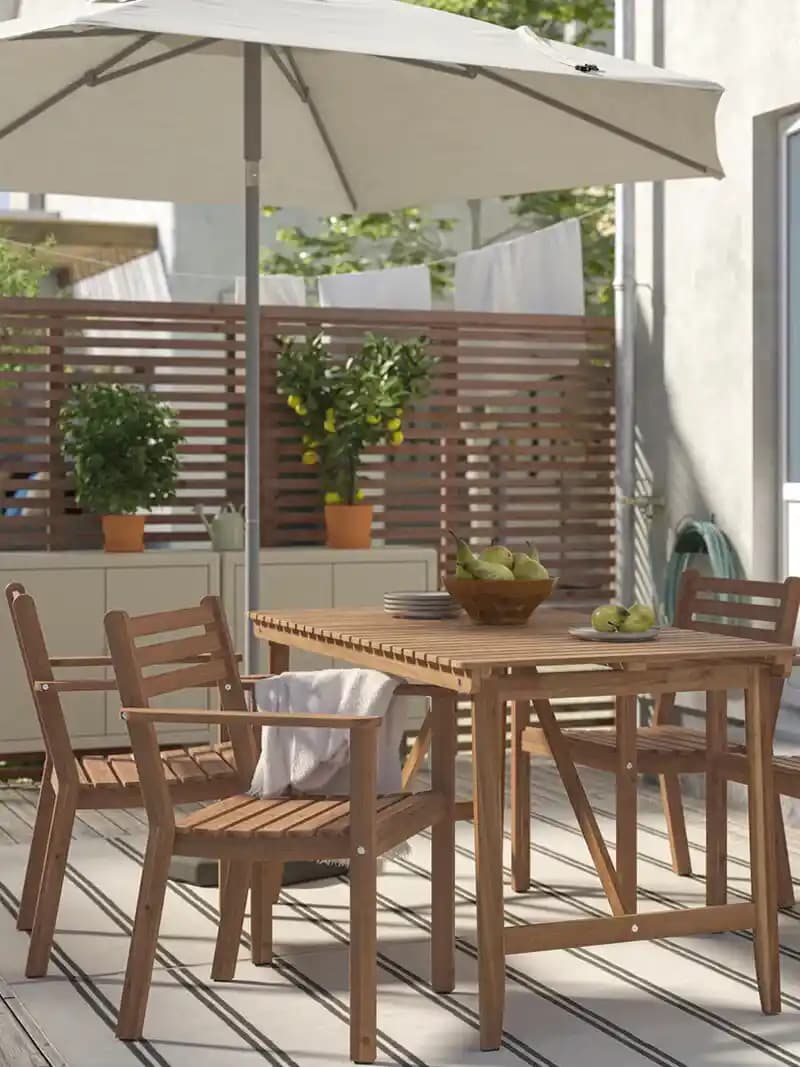 IKEA Bahçe ve Balkonlar İçin Dayanıklı ve Estetik Masa ve Sandalye Seçenekleri