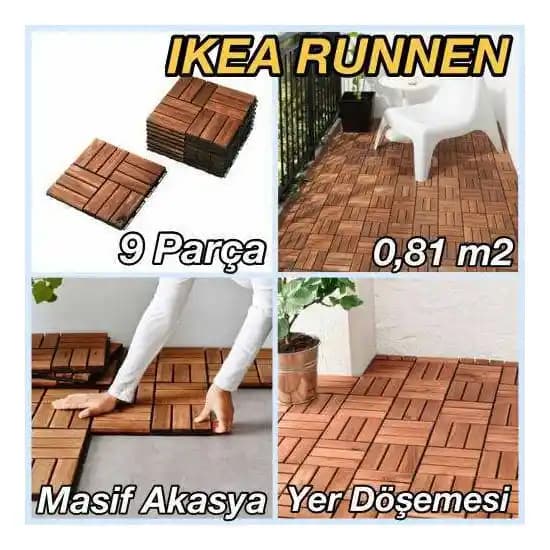 IKEA Dış Mekan Zemin Çözümleri: Dayanıklı ve Estetik Bahçe, Balkon ve Teras Zeminleri