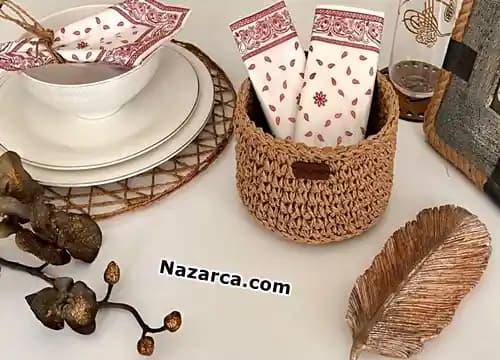 Kağıt suplâ ile Modern ve Ekonomik Masa Dekorasyonu Çözümleri