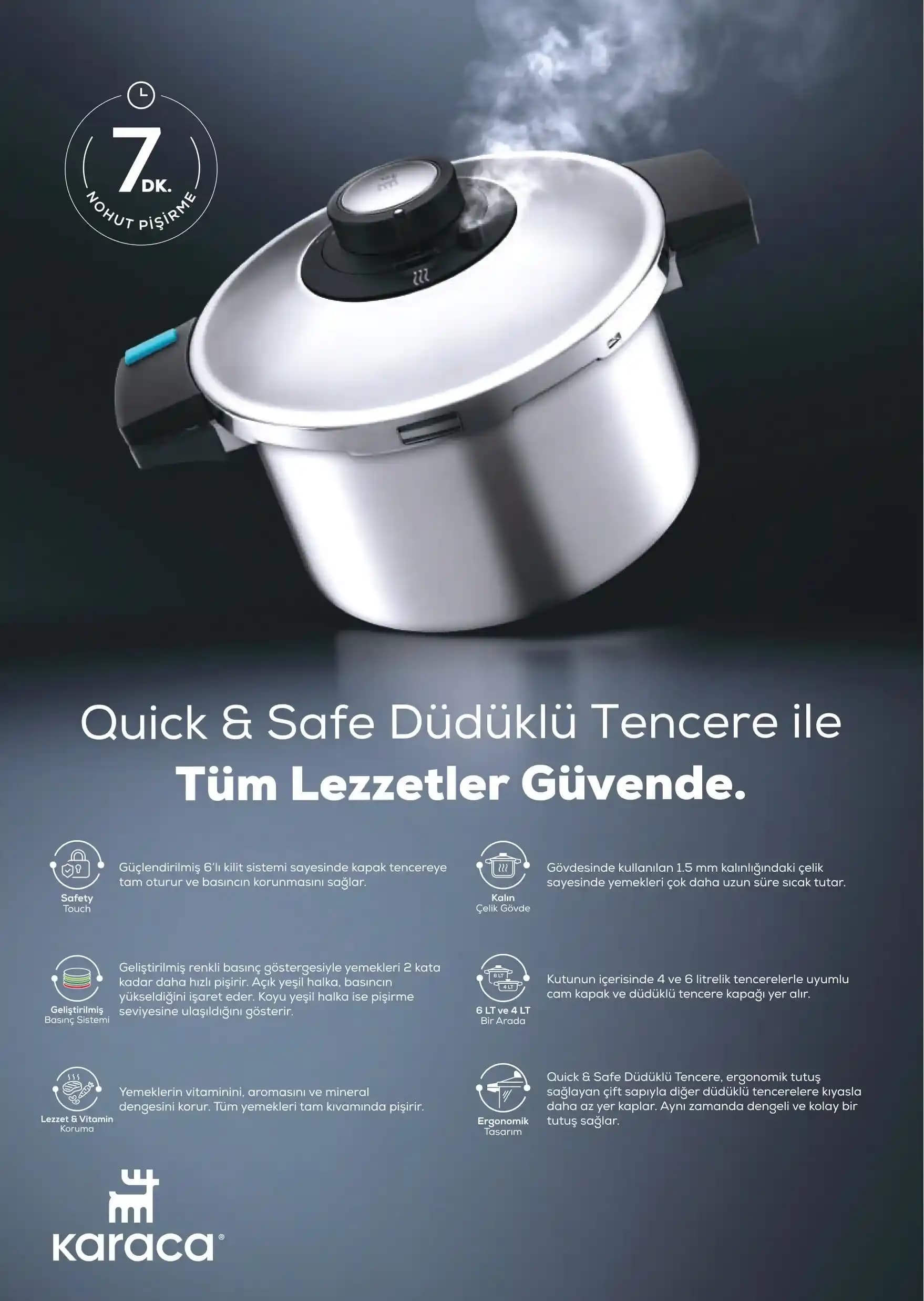 Karaca Quick and Safe ile Fissler Vitaquick Güvenlik ve Performans Karşılaştırması