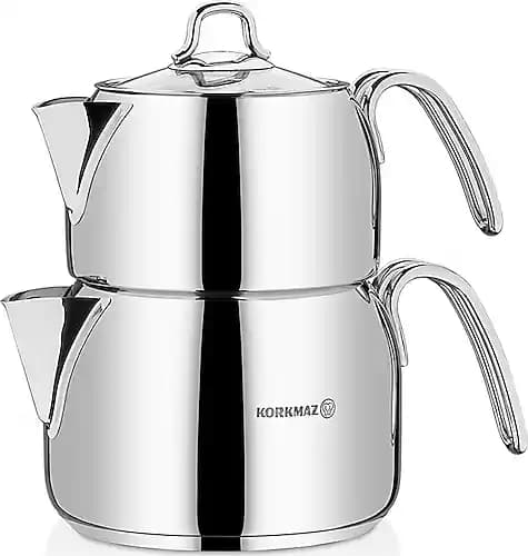 Korkmaz Büyük Boy Çaydanlıklar: Dayanıklı ve Fonksiyonel Çay Demleme Çözümleri