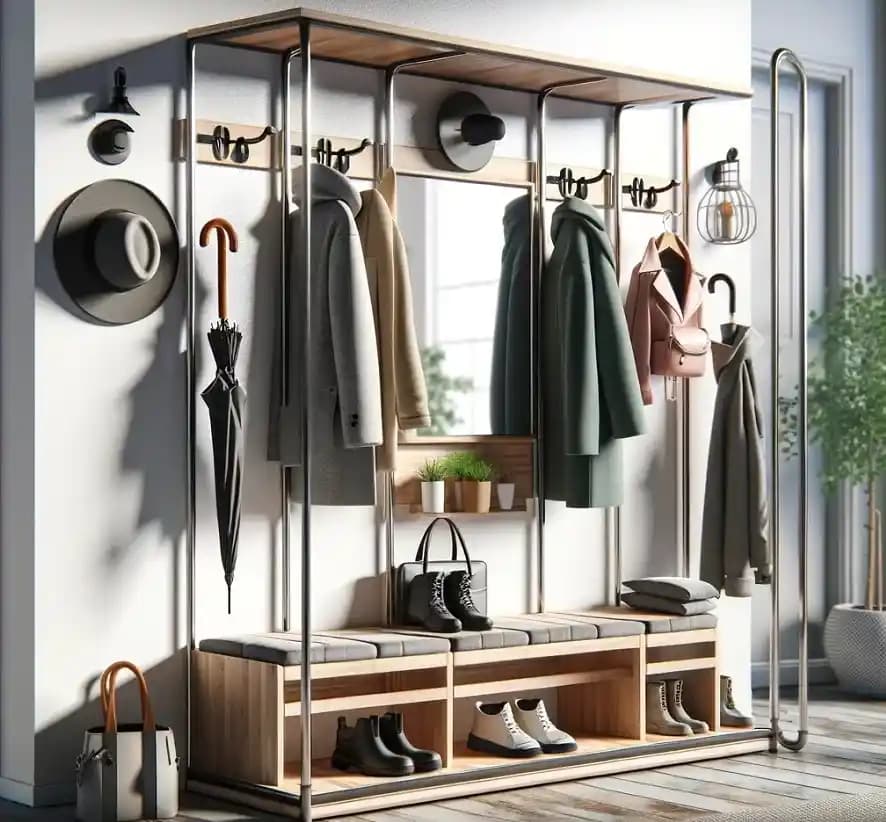 Küçük Girişler İçin Fonksiyonel ve Estetik Açık Portmanto Seçenekleri ve Kullanım İpuçları