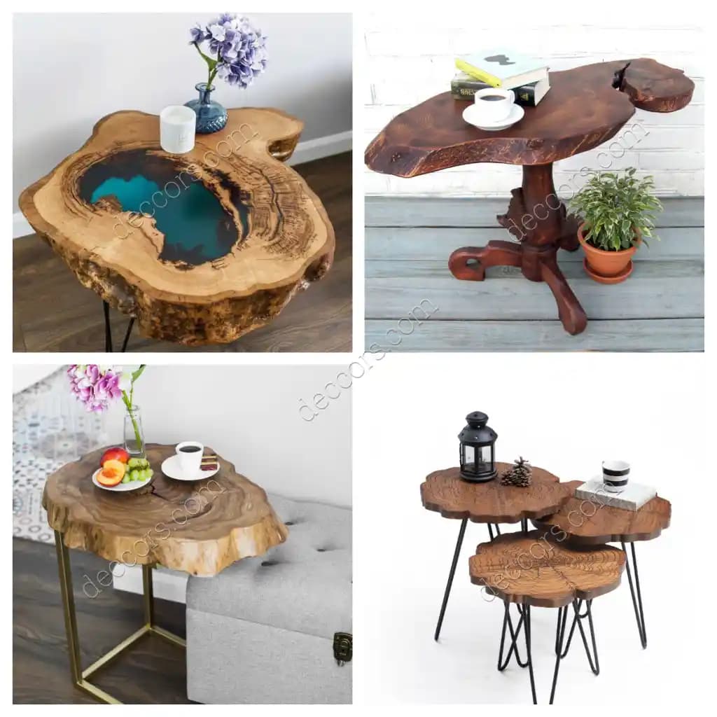 Kütük Sehpa Modelleri ve Rustik Dekorasyon İçin Doğal Ahşap Seçenekleri