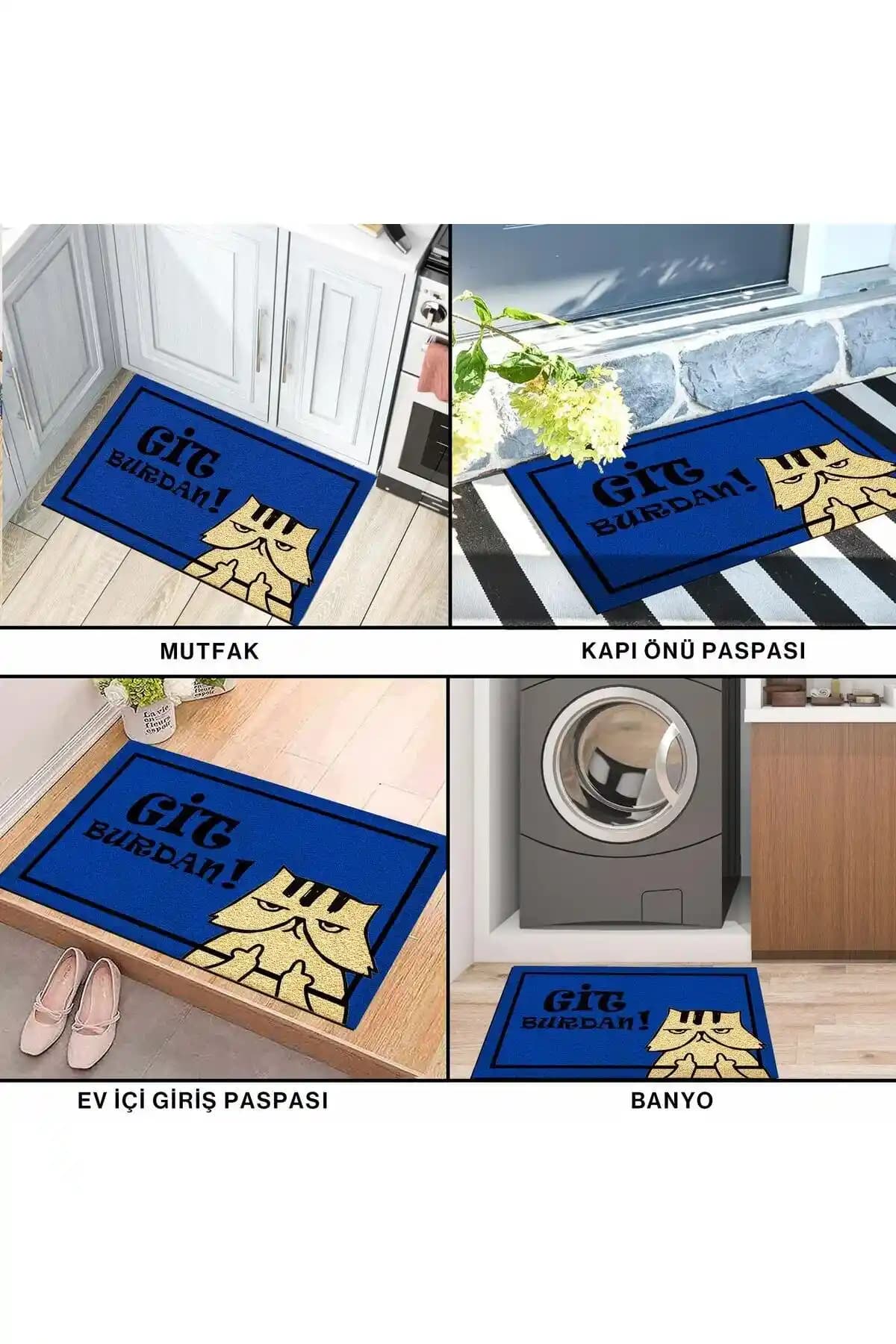 Mavi Dekoratif Ev Paspası: Estetik ve Fonksiyonellik Sunan Modern Tasarımlar