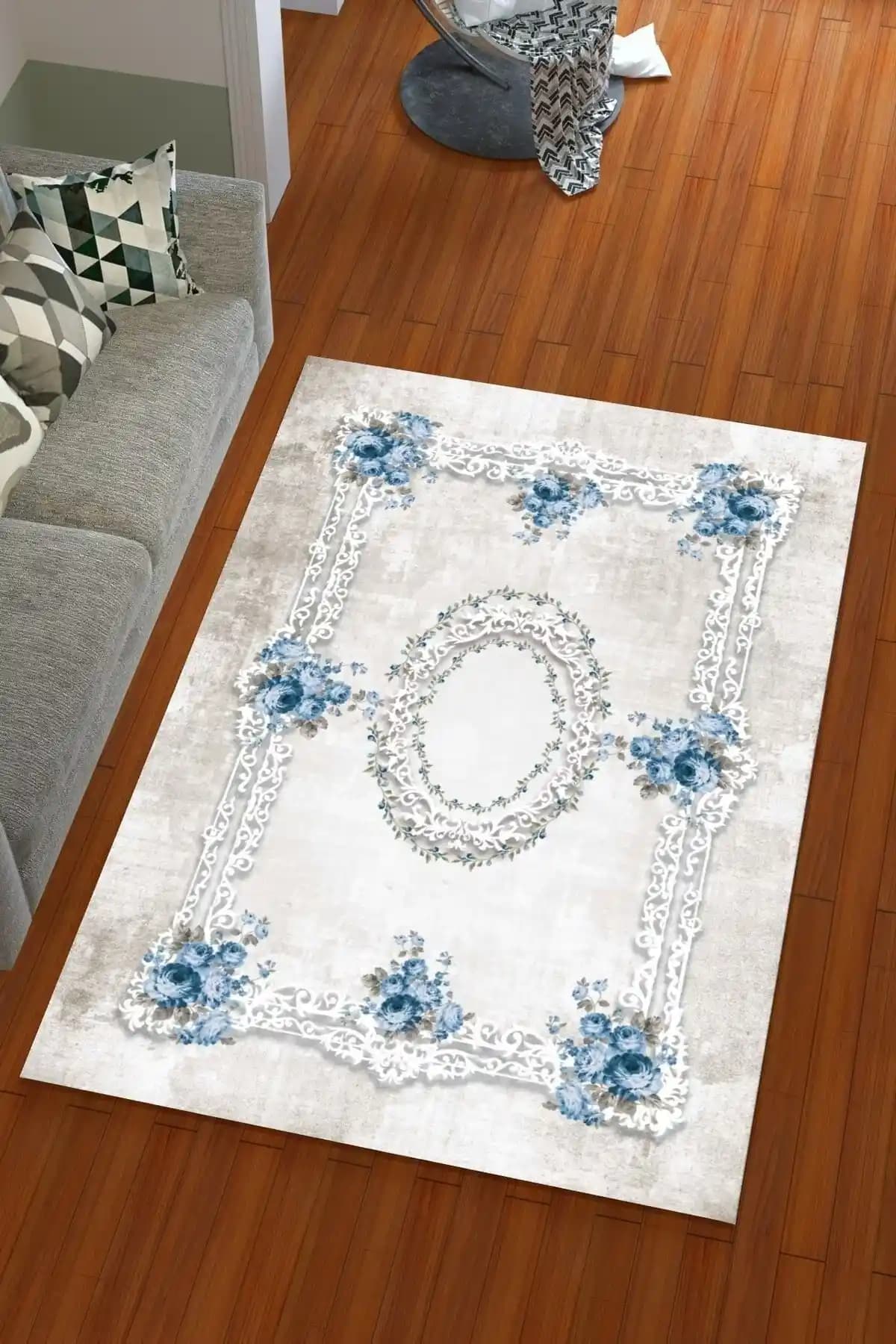 Mavi Dekoratif Halı Örtüsü Seçenekleri: Estetik ve Koruma Sağlayan Çeşitler