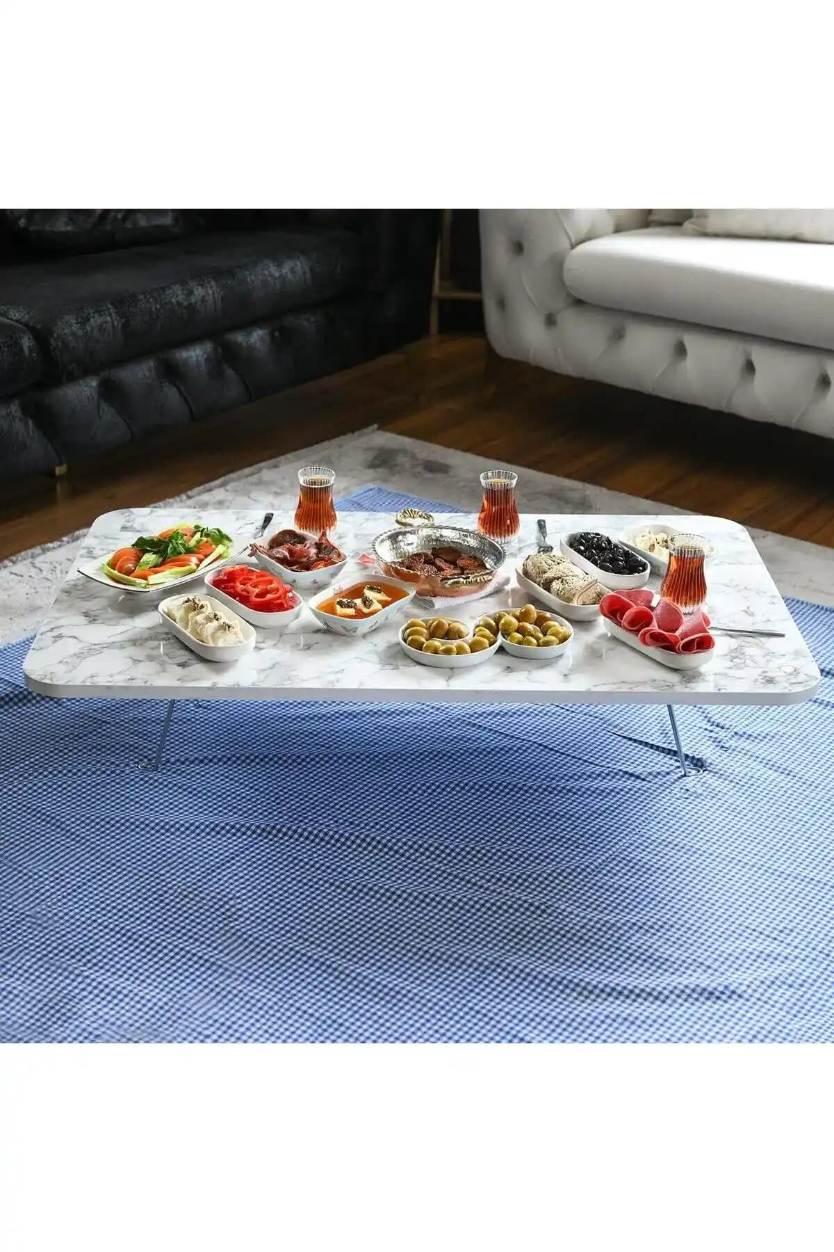 Mermer Desenli Yer Sofraları: Estetik ve Dayanıklılığı Bir Arada Sunan Modern Tasarımlar