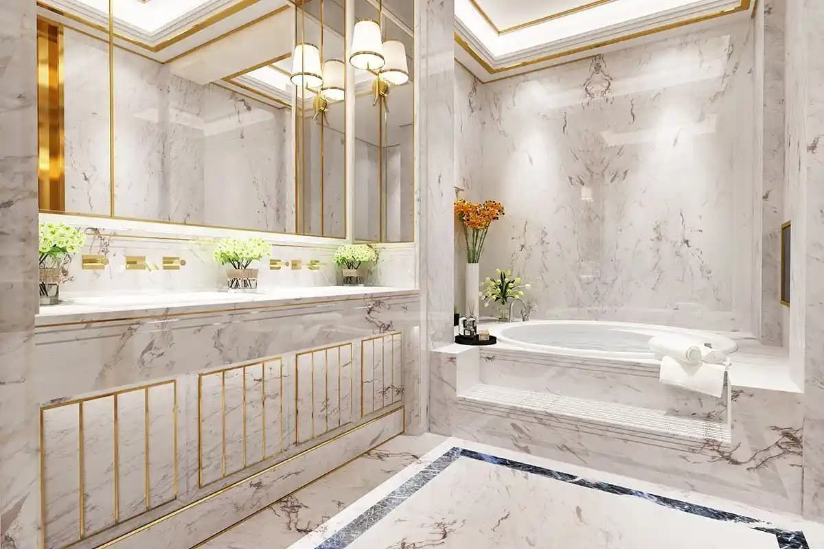 Mermer ile Modern Banyo Dekorasyonu: Estetik ve Dayanıklılığın Buluşması