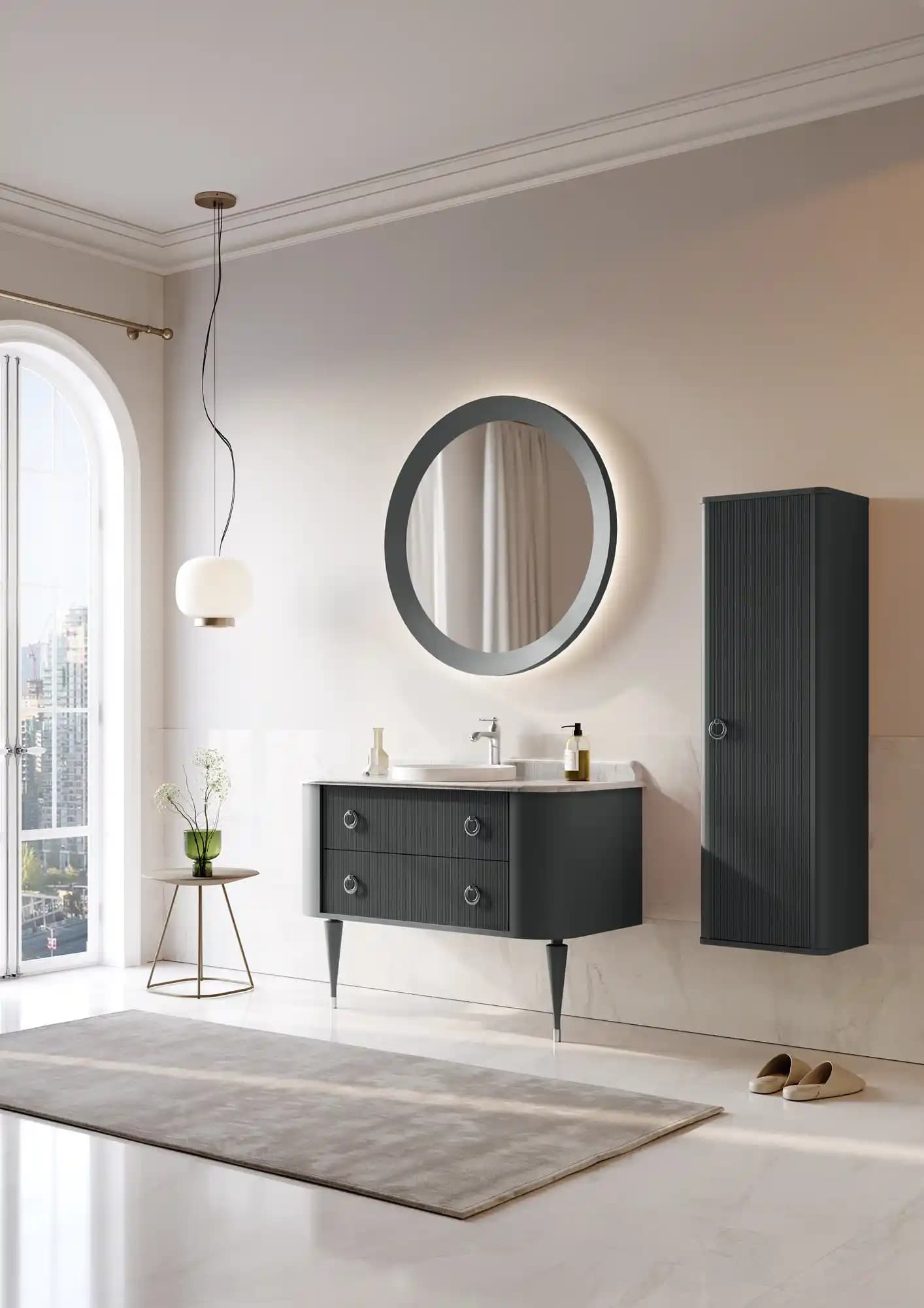 Modern Banyo Mobilyasında Şıklık ve Fonksiyonellik: Tasarım Trendleri ve Malzeme Seçenekleri