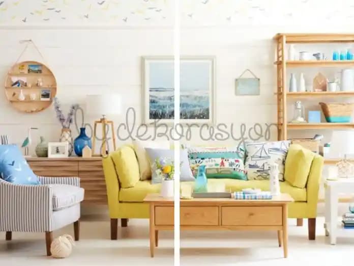 Modern Deniz Temalı Dekorasyon Fikirleri ile İç Mekanlara Ferahlık Katın