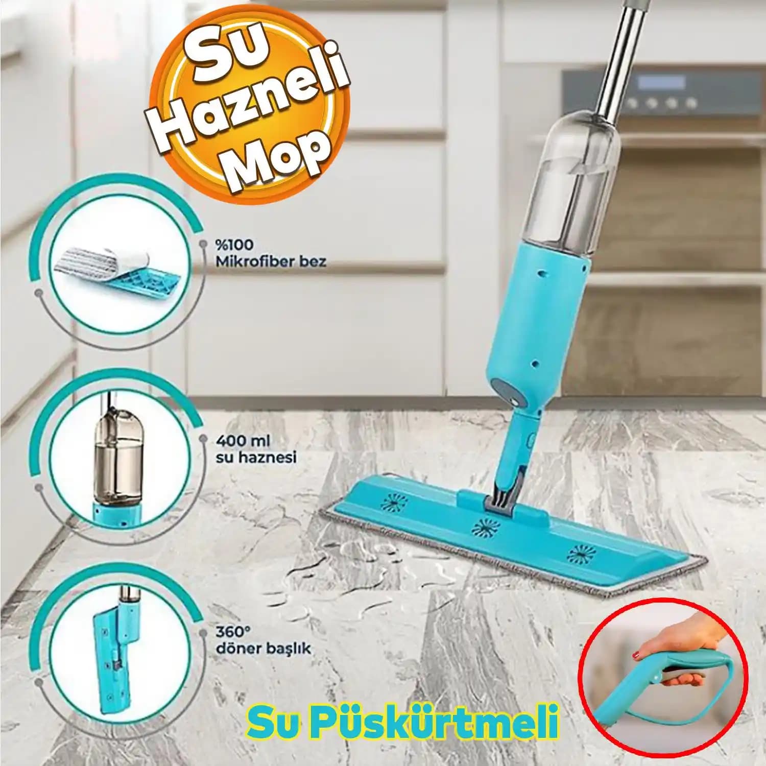 Modern Ev Dekorasyonuna Uygun Şık Cam Mopları ile Temizlikte Yeni Dönem