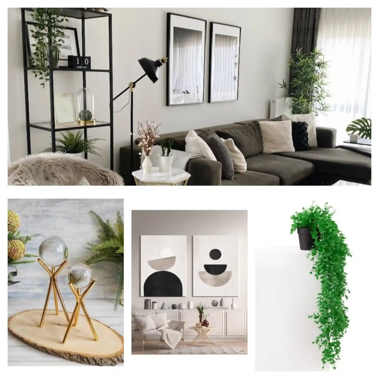 Modern Ev Dekorasyonunda Dekoratif Aksesuarlar ve Helvetica Font Kullanımı