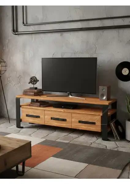 Modern Tasarımla Doğal Ahşap TV Üniteleri: Estetik ve Dayanıklılık Bir Arada