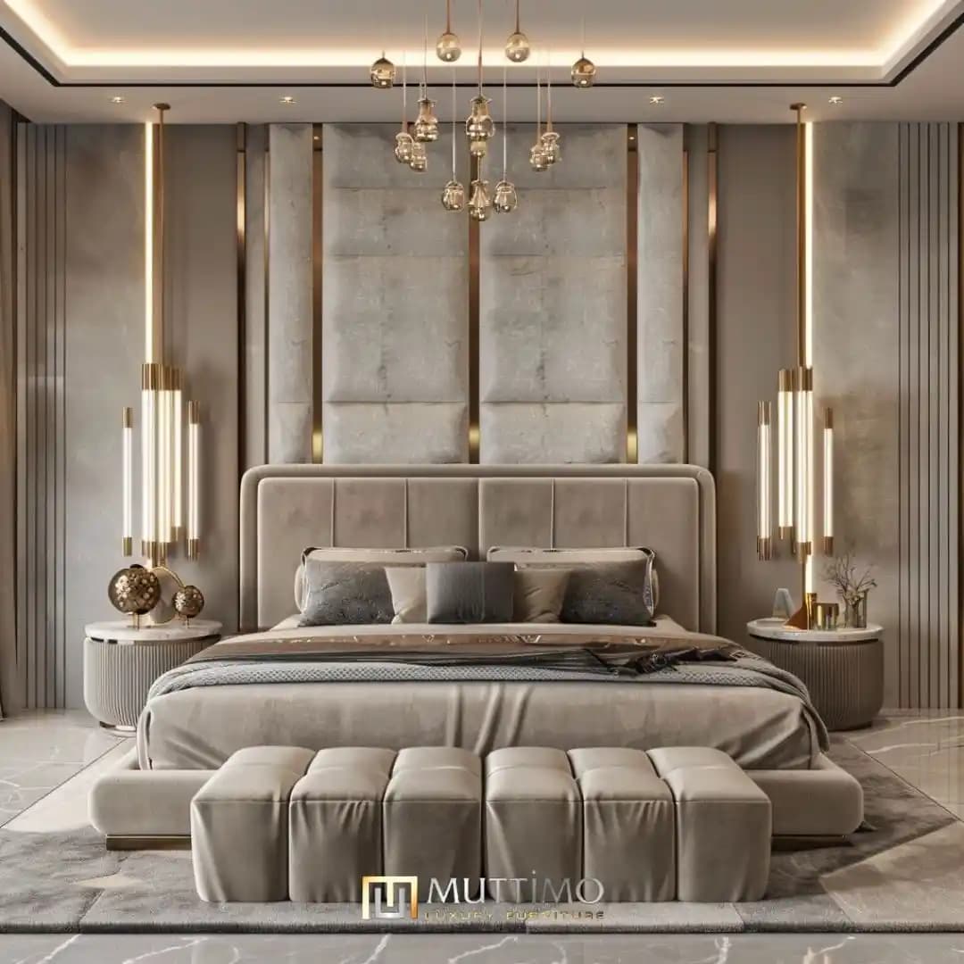 Modern Yatak Odası Tasarımlarında Altın Detaylar: Lüks ve Zarafetin Buluşması